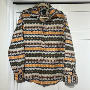 NWT J. Crew Men’s Fleece Button Down Shirt Overshirt Jacket M